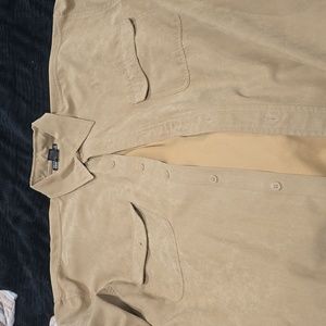 Faux suede shirt